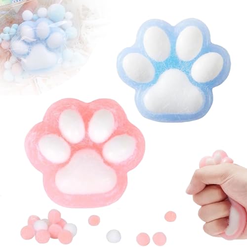 dinghaole 2 Stück Cat Paw Squeeze Toy, Squeeze Spielzeug, Fufu Squishy für Stressabbau, Cat Paw Squishies, Katzenpfoten Squishy, Kann Die Aufmerksamkeit Fokussieren und Ängste Lindern dinghaole 2 Stück Cat Paw Squeeze Toy, Squeeze Spielzeug, Fufu Squishy für Stressabbau, Cat Paw Squishies, Katzenpfoten Squishy, Kann Die Aufmerksamkeit Fokussieren und Ängste Lindern von dinghaole