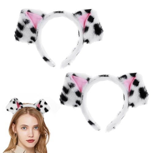 dinghaole 2 Stück Hundeohren-Stirnband, Dalmatiner Hundeohren, Welpen Stirnbänder, Cartoon Welpen Ohren Tier Haar Hundeohren Kostüm für Hund Party Dekorationen Weihnachten Kostüm dinghaole 2 Stück Hundeohren-Stirnband, Dalmatiner Hundeohren, Welpen Stirnbänder, Cartoon Welpen Ohren Tier Haar Hundeohren Kostüm für Hund Party Dekorationen Weihnachten Kostüm von dinghaole