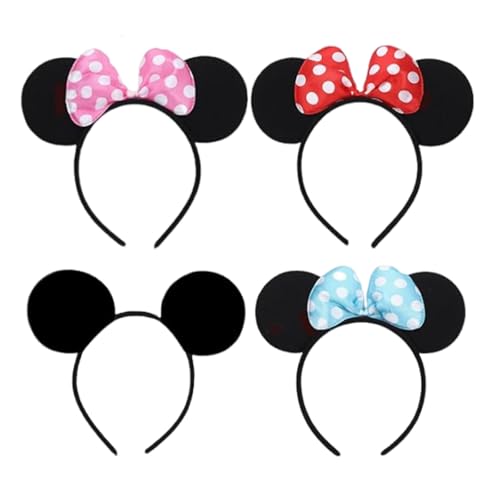 dinghaole 4 Stück Maus Ohr Stirnband, Maus Stirnband, Micky Maus Ohren Stirnbänder Neuheit Zubehör Urlaub Party Geburtstag Party Cosplay Zubehör für Erwachsene Kinder dinghaole 4 Stück Maus Ohr Stirnband, Maus Stirnband, Micky Maus Ohren Stirnbänder Neuheit Zubehör Urlaub Party Geburtstag Party Cosplay Zubehör für Erwachsene Kinder von dinghaole