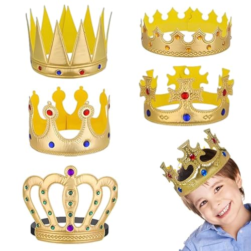 dinghaole 5 Stück Königskronen Partyhut, König Kinderkrone, Geburtstag Krone Hut Kinder Erwachsene, Party Zubehor, für Geburtstagsfeier Krone Party Kronen Erwachsene Kostüm Zubehör dinghaole 5 Stück Königskronen Partyhut, König Kinderkrone, Geburtstag Krone Hut Kinder Erwachsene, Party Zubehor, für Geburtstagsfeier Krone Party Kronen Erwachsene Kostüm Zubehör von dinghaole