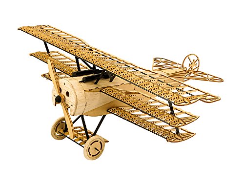 Dino 3D Montage Puzzle DIY Modell Flugzeug Fokker DRI Wooden Craft Kit, Lasergeschnittene Balsaholz-Flugzeug-Kits für Erwachsene Teenager, Kreative BAU Toy Modell Aircraft Set für Wohnkultur von Dino