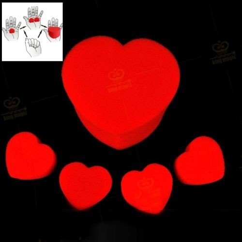 Zaubertrick Herz Sponge Hearts Close Up Schwamm NEU Illusionszauber Magie Show Zaubertrick Herz Sponge Hearts Close Up Schwamm NEU Illusionszauber Magie Show von dirty-jokes