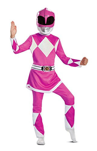 Disguise Pink Ranger Deluxe Child Costume, Pink, Medium/(7-8) von disguise