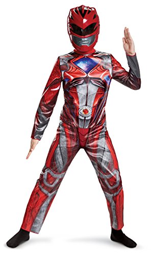Disguise Power Ranger Movie Classic Costume, Red, Large (10-12) von disguise