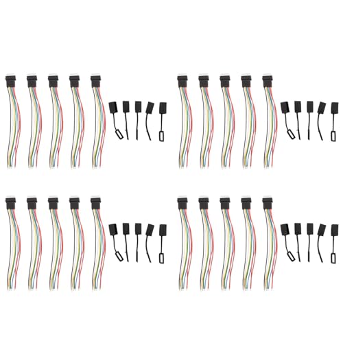 dissot 20 STÜCKE RC Flugzeug 6S Waagenkopf mit Kappe VerläNgerung Ladekabel Kabel 10 cm DIY für Li Po von dissot