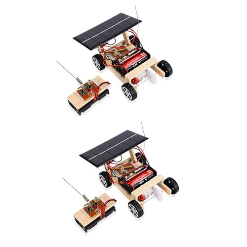 dissot 2X Montieren Sie Solar Auto Fernbedienung RC Auto Lernspielzeug DIY Wissenschaft Technologie Auto Spielzeug Satz für Kinder Geschenke von dissot