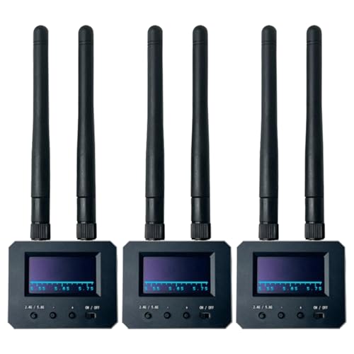 dissot 3X 2,4G 5,8G Drohnensignalscanner FPV-Drohne Luftsignalscanner für FPV RC-Drohne mit Starrflügel-Quadcopter von dissot