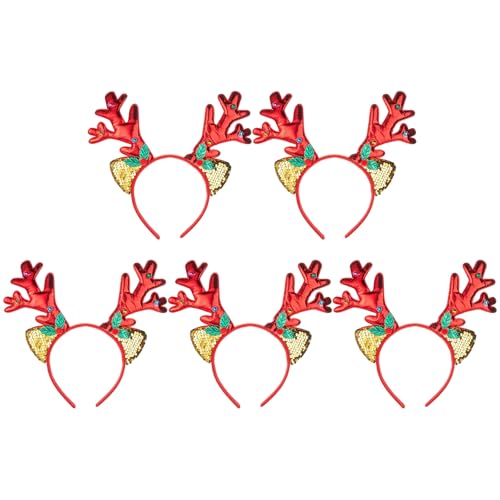 divuukyi 5 x Weihnachts-Stirnbänder, festliches Haar-Accessoire für Feiertage, Partys, leuchtendes Haarband für Mädchen und Frauen divuukyi 5 x Weihnachts-Stirnbänder, festliches Haar-Accessoire für Feiertage, Partys, leuchtendes Haarband für Mädchen und Frauen von divuukyi