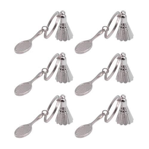divuukyi 6 Stück Federball Schlüsselanhänger Badminton hängende Ornamente Tasche Charm Sport Schlüsselanhänger Dekorationen Auto Schlüsselanhänger divuukyi 6 Stück Federball Schlüsselanhänger Badminton hängende Ornamente Tasche Charm Sport Schlüsselanhänger Dekorationen Auto Schlüsselanhänger von divuukyi