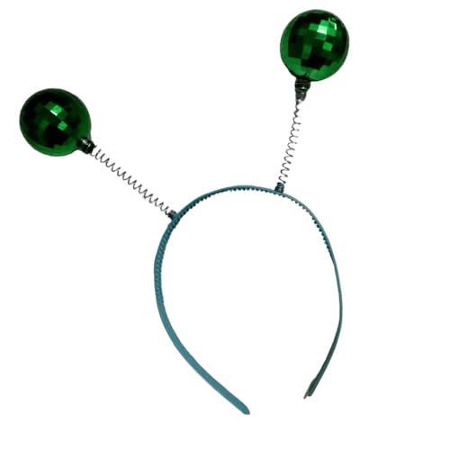 divuukyi Alien Haarreif Silber mit glitzernden Kugeln und Schaukeln Haarschmuck für Cosplay Königin Party divuukyi Alien Haarreif Silber mit glitzernden Kugeln und Schaukeln Haarschmuck für Cosplay Königin Party von divuukyi