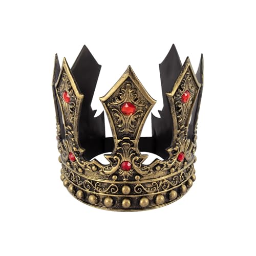 divuukyi Antiker Königskronen-Kopfschmuck für Motto-Partys und Cosplay-Events, verstellbar und bequem, Kronenstück für Bühnenshow divuukyi Antiker Königskronen-Kopfschmuck für Motto-Partys und Cosplay-Events, verstellbar und bequem, Kronenstück für Bühnenshow von divuukyi