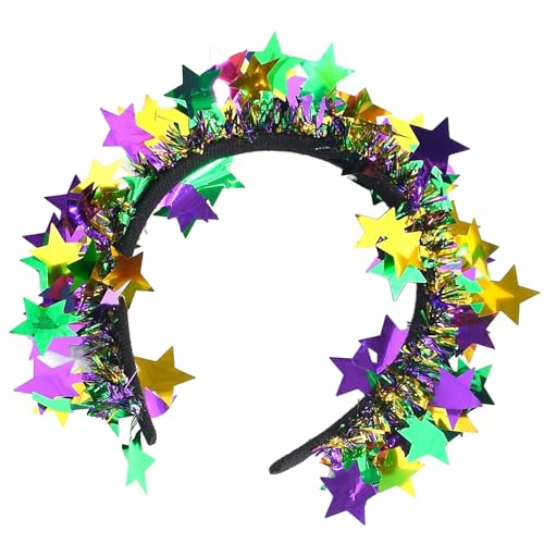 divuukyi Auffälliges Lametta-Stirnband für Tanz, Bühne, Spielkostüm, Karneval, auffälliges Lametta-Party-Kostüm divuukyi Auffälliges Lametta-Stirnband für Tanz, Bühne, Spielkostüm, Karneval, auffälliges Lametta-Party-Kostüm von divuukyi