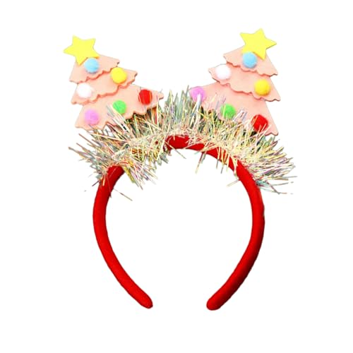 divuukyi Auffälliges Weihnachtsbaum-Stirnband für Party, Cosplay, Kopfbedeckung, Kostüm, weicher Filz, Kopfschmuck, Styling-Zubehör von divuukyi