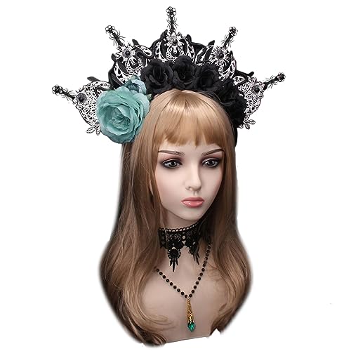 divuukyi Blumen-Haarreif, Prinzessinnen-Kopfschmuck, Festzug, Abschlussball, Party, Requisiten, Vintage-Tiaras, Haarreif für Frauen divuukyi Blumen-Haarreif, Prinzessinnen-Kopfschmuck, Festzug, Abschlussball, Party, Requisiten, Vintage-Tiaras, Haarreif für Frauen von divuukyi