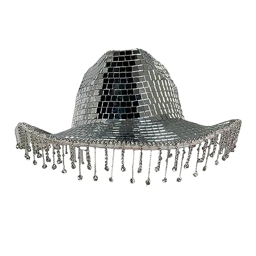 divuukyi Cowgirl-Hut mit glitzernden Quasten und für Musikfestivals Cowboyhut vielseitig einsetzbar divuukyi Cowgirl-Hut mit glitzernden Quasten und für Musikfestivals Cowboyhut vielseitig einsetzbar von divuukyi