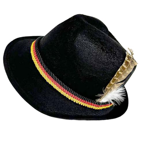 divuukyi Deutsches Bierfest Homburg Hut Bequeme Kopfbedeckung mit verstellbarer Passform für Partybegeisterte divuukyi Deutsches Bierfest Homburg Hut Bequeme Kopfbedeckung mit verstellbarer Passform für Partybegeisterte von divuukyi