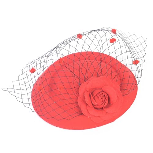 divuukyi Einzigartiger Tüll-Partyhut, Kopfbedeckung, elegantes Haar-Accessoire, Party-Kopfschmuck für Hochzeiten und Kostümanlässe divuukyi Einzigartiger Tüll-Partyhut, Kopfbedeckung, elegantes Haar-Accessoire, Party-Kopfschmuck für Hochzeiten und Kostümanlässe von divuukyi