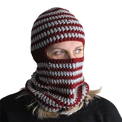 divuukyi Gestreifte Strickmütze Halloween Gestreifte Mütze Cosplay Party Hüte Kopfbedeckung von divuukyi