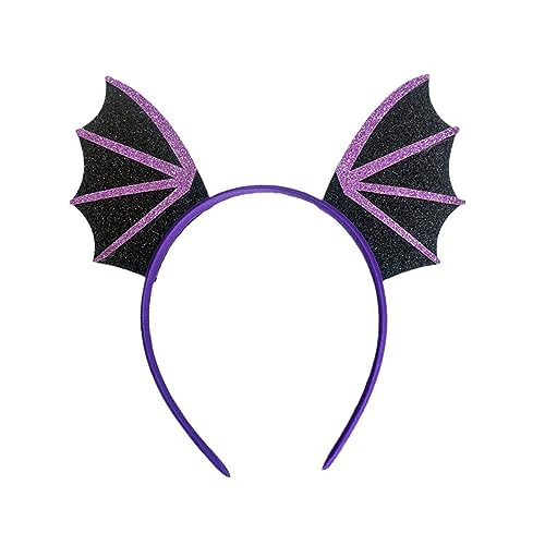divuukyi Gothic-Pailletten-Fledermaus-Haarband für Erwachsene, Kinder, Cosplay, Party, Kostüm, Tag des Todes, Fledermaus-Kopfschmuck, Halloween-Zubehör divuukyi Gothic-Pailletten-Fledermaus-Haarband für Erwachsene, Kinder, Cosplay, Party, Kostüm, Tag des Todes, Fledermaus-Kopfschmuck, Halloween-Zubehör von divuukyi