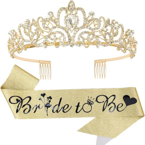 divuukyi Haarreif für Junggesellinnenabschied, Brautschmuck, Krone, Schärpen, Zubehör für Braut, Junggesellinnenabschied, Hochzeit, Party-Dekorationen divuukyi Haarreif für Junggesellinnenabschied, Brautschmuck, Krone, Schärpen, Zubehör für Braut, Junggesellinnenabschied, Hochzeit, Party-Dekorationen von divuukyi