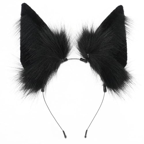 divuukyi Haarreif mit Hundeohren für Halloween, Dienstmädchen, Rollenspiel, Kostüm, Zubehör, Cosplay, Kopfbedeckung divuukyi Haarreif mit Hundeohren für Halloween, Dienstmädchen, Rollenspiel, Kostüm, Zubehör, Cosplay, Kopfbedeckung von divuukyi
