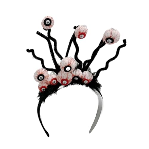 divuukyi Halloween-Haarband mit Augapfel für Festival, gruseliges Stirnband, Cosplay, Kopfbedeckung, Kostüm, Kopfschmuck, Maskeraden, Haar-Accessoire divuukyi Halloween-Haarband mit Augapfel für Festival, gruseliges Stirnband, Cosplay, Kopfbedeckung, Kostüm, Kopfschmuck, Maskeraden, Haar-Accessoire von divuukyi