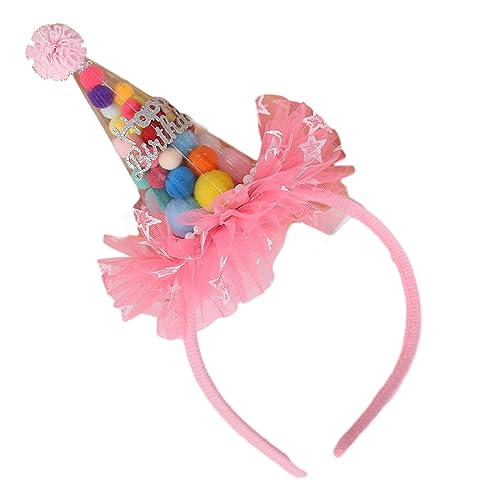divuukyi Happy Birthday Hut Haarband für Erwachsene Kinder Party Hut Geburtstag Party Dekorative Kopfbedeckung Fotoshooting Requisiten Kopfbedeckung von divuukyi