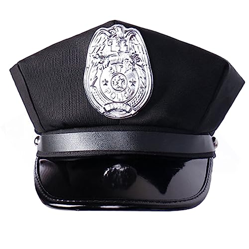 divuukyi Kapitän Hüte verstellbar Marine Schiffshut Hut für Erwachsene Skipper Boote Cosplays Party Kostüm Schwarz von divuukyi