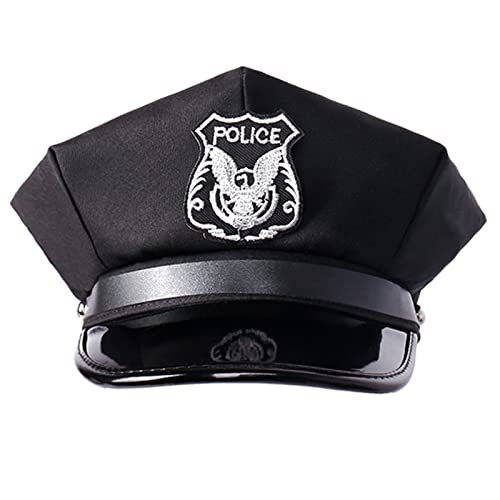 divuukyi Kapitän Hüte verstellbar Marine Schiffshut Hut für Erwachsene Skipper Boote Cosplays Party Kostüm Schwarz von divuukyi