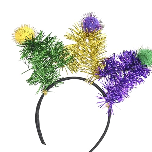 divuukyi Kreative Kronen Pompons Stirnband Festival Kostüm Kopfbedeckung für MardiGras Urlaub divuukyi Kreative Kronen Pompons Stirnband Festival Kostüm Kopfbedeckung für MardiGras Urlaub von divuukyi