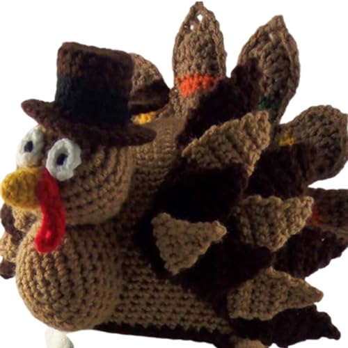 divuukyi Lustiger Hut für Eltern und Kinder, gestrickt, 3D, Türkei, Erntedankfest, einzigartige Kopfbedeckung, für Damen und Herren, Weihnachten, Party, Geburtstag, Halloween divuukyi Lustiger Hut für Eltern und Kinder, gestrickt, 3D, Türkei, Erntedankfest, einzigartige Kopfbedeckung, für Damen und Herren, Weihnachten, Party, Geburtstag, Halloween von divuukyi
