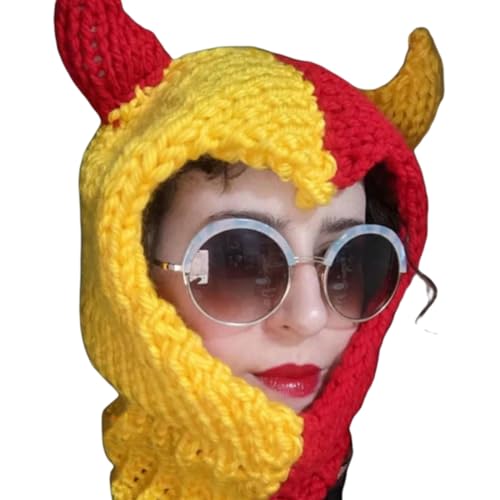 divuukyi Lustiges Horn für Herren, Kostüm, Hüte, Halloween, Pullover, Hut, weich, warm, weich divuukyi Lustiges Horn für Herren, Kostüm, Hüte, Halloween, Pullover, Hut, weich, warm, weich von divuukyi