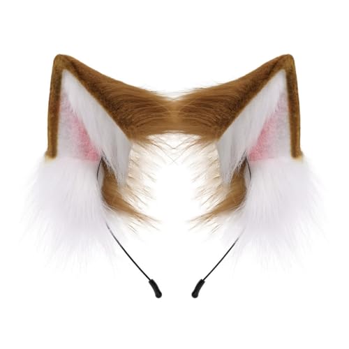 divuukyi Modische Ohren Stirnband Plüsch Haarteile Kopfbedeckung Haarschmuck für Partys und Halloween Kostüm Cosplay Enthusiasten von divuukyi