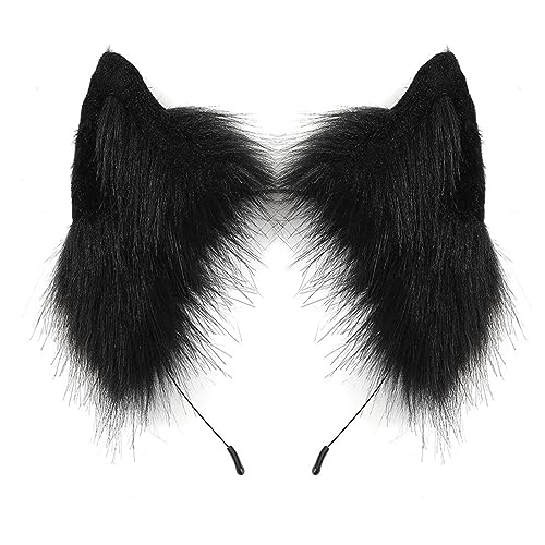 divuukyi Modischer Animes-Haarschmuck, Plüsch-Ohren, Stirnband für Verkleidungen und Partys, Cosplay, handgefertigter Haarreif divuukyi Modischer Animes-Haarschmuck, Plüsch-Ohren, Stirnband für Verkleidungen und Partys, Cosplay, handgefertigter Haarreif von divuukyi