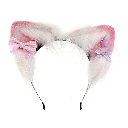 divuukyi Ohr-Cosplay-Haarreif mit kleiner Schleife, für Damen, Teenager, Haarreif für Live-Übertragung, Cartoon, Karneval divuukyi Ohr-Cosplay-Haarreif mit kleiner Schleife, für Damen, Teenager, Haarreif für Live-Übertragung, Cartoon, Karneval von divuukyi