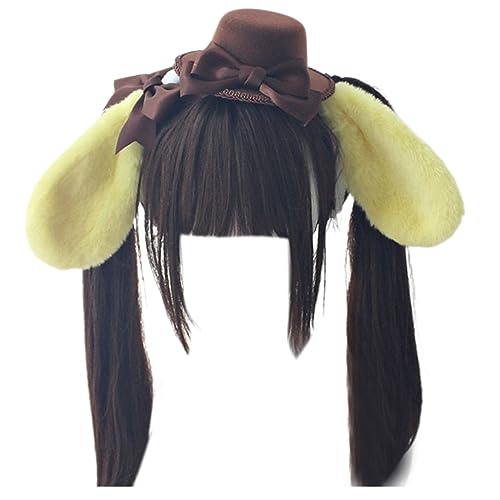 divuukyi Plüsch Lop Ohren Hut Stirnband Cosplay Kostüm Hairhoop Party Requisiten Kopfschmuck ComicShow Kopfschmuck Mädchen Anime Zubehör von divuukyi