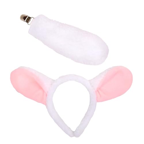 divuukyi Plüsch-Stirnband und Schwanz mit Schafsohren für Kinder, Cosplay-Kostüm, Zubehör für Spaß auf jeder Party oder Veranstaltung divuukyi Plüsch-Stirnband und Schwanz mit Schafsohren für Kinder, Cosplay-Kostüm, Zubehör für Spaß auf jeder Party oder Veranstaltung von divuukyi
