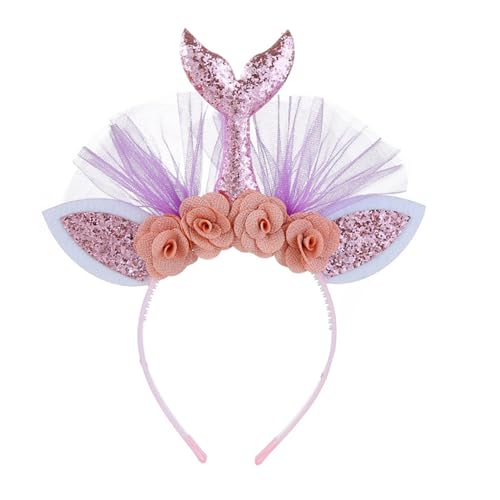 divuukyi Prinzessin bei großem Haarreif für Mädchen, Geburtstagsparty, Fee, schimmernd, wunderschönes Blumenmädchen-Kostüm-Zubehör divuukyi Prinzessin bei großem Haarreif für Mädchen, Geburtstagsparty, Fee, schimmernd, wunderschönes Blumenmädchen-Kostüm-Zubehör von divuukyi