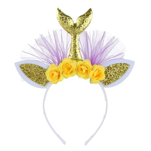 divuukyi Prinzessin bei großem Haarreif für Mädchen, Geburtstagsparty, Fee, schimmernd, wunderschönes Blumenmädchen-Kostüm-Zubehör divuukyi Prinzessin bei großem Haarreif für Mädchen, Geburtstagsparty, Fee, schimmernd, wunderschönes Blumenmädchen-Kostüm-Zubehör von divuukyi
