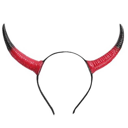 divuukyi Stilvolle Cartoon-Rinder-Haarreif, auffälliger Kopfschmuck, Kopfbedeckung für Halloween, Cosplay divuukyi Stilvolle Cartoon-Rinder-Haarreif, auffälliger Kopfschmuck, Kopfbedeckung für Halloween, Cosplay von divuukyi
