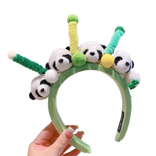 divuukyi Süßes Halloween-Haarband für Damen, Studenten, Fotoshooting, Haarband, gefüllte Panda-Form, Cosplay-Stirnbänder divuukyi Süßes Halloween-Haarband für Damen, Studenten, Fotoshooting, Haarband, gefüllte Panda-Form, Cosplay-Stirnbänder von divuukyi