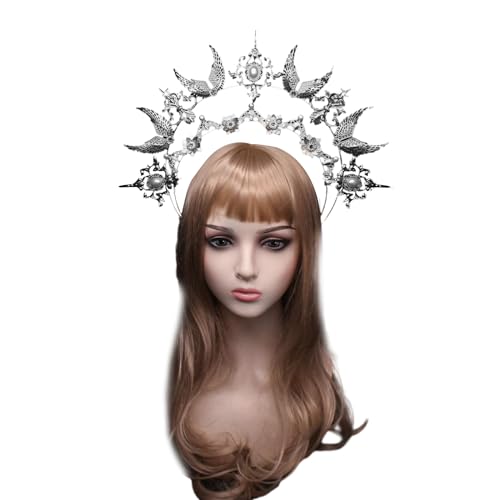 divuukyi SunGoddess Haarreif Vintage VirginMary Tiaras Haarband Halloween Party Kostüm Kits Dame Kopfschmuck divuukyi SunGoddess Haarreif Vintage VirginMary Tiaras Haarband Halloween Party Kostüm Kits Dame Kopfschmuck von divuukyi