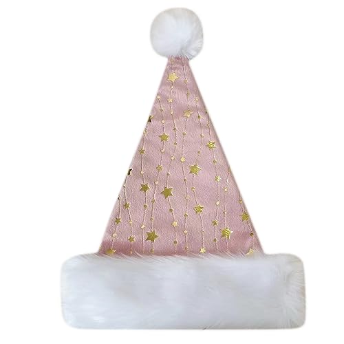 divuukyi Weihnachts-Kopfbedeckung mit goldenem Stern für die Feiertage, bunte Outfits für Cosplay, Weihnachtsmannmütze divuukyi Weihnachts-Kopfbedeckung mit goldenem Stern für die Feiertage, bunte Outfits für Cosplay, Weihnachtsmannmütze von divuukyi