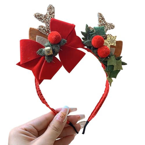 divuukyi Weihnachtsdekoration, Schleife, Geweih, Stirnband, Festival, Urlaub, Kopfschmuck, Weihnachtsschmuck, Party-Haarschmuck, Zubehör divuukyi Weihnachtsdekoration, Schleife, Geweih, Stirnband, Festival, Urlaub, Kopfschmuck, Weihnachtsschmuck, Party-Haarschmuck, Zubehör von divuukyi