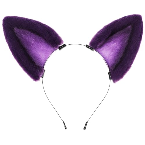divuukyi Wolf Kätzchen Ohren Cosplay Kopfbedeckung Party Kätzchen Stirnbänder Ohren Animation Haarreifen für Live-Show divuukyi Wolf Kätzchen Ohren Cosplay Kopfbedeckung Party Kätzchen Stirnbänder Ohren Animation Haarreifen für Live-Show von divuukyi