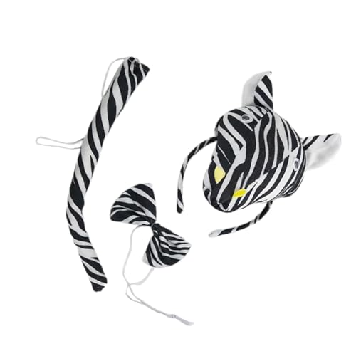 divuukyi Zebras Kostüm Stirnbänder Set Halloween Party Kopfbedeckung Kinder Dress Up Gear für Tiermottopartys divuukyi Zebras Kostüm Stirnbänder Set Halloween Party Kopfbedeckung Kinder Dress Up Gear für Tiermottopartys von divuukyi