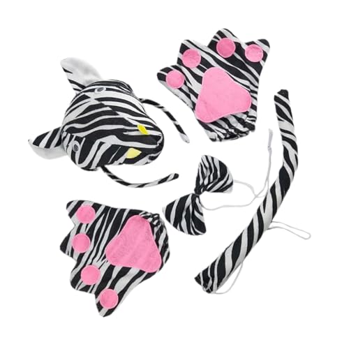 divuukyi Zebras Kostüm Stirnbänder Set Halloween Party Kopfbedeckung Kinder Dress Up Gear für Tiermottopartys divuukyi Zebras Kostüm Stirnbänder Set Halloween Party Kopfbedeckung Kinder Dress Up Gear für Tiermottopartys von divuukyi
