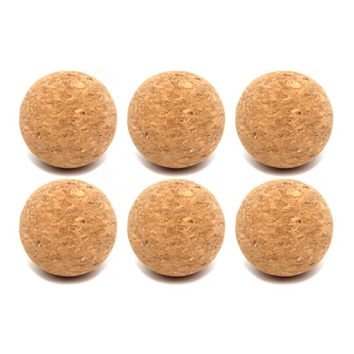 diwedaso 6er Pack/Los Set mit 6 hochdichten Korkbällen für Wettkampfspieler, 6 Kork Fußballbällen, Holzkicker Ersatz diwedaso 6er Pack/Los Set mit 6 hochdichten Korkbällen für Wettkampfspieler, 6 Kork Fußballbällen, Holzkicker Ersatz von diwedaso