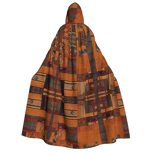 dkkuvt Afrikanischer Textil-Patchwork-Druck, geeignet für Männer und Frauen, Halloween-Kostüm, Kapuzenumhang, Umhang für Erwachsene, Umhang dkkuvt Afrikanischer Textil-Patchwork-Druck, geeignet für Männer und Frauen, Halloween-Kostüm, Kapuzenumhang, Umhang für Erwachsene, Umhang von dkkuvt