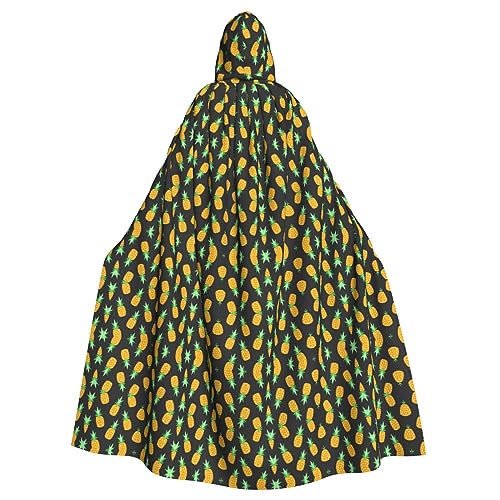 dkkuvt Ananas. Bedruckter Halloween-Umhang für Erwachsene, dramatisches Kostümzubehör für Männer und Frauen, für Maskeraden dkkuvt Ananas. Bedruckter Halloween-Umhang für Erwachsene, dramatisches Kostümzubehör für Männer und Frauen, für Maskeraden von dkkuvt